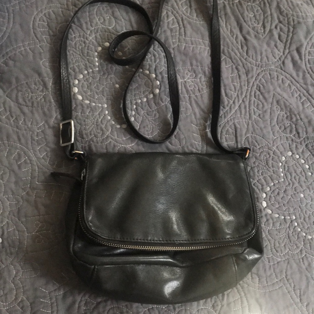 Timeless real leather cross body